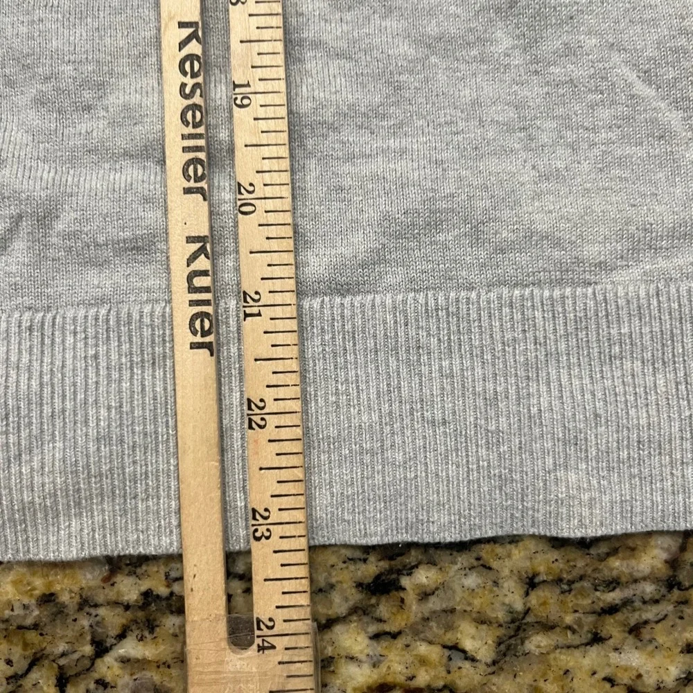 Banana Republic Mens Forever Sweater XL Light Gray Crewneck Pullover Knit